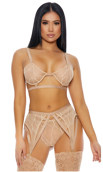 Bra Nude  Mesh Intimates