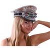 Silver Band Hat With Google