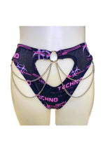 Pink Techno Cut Out Chained Bottoms