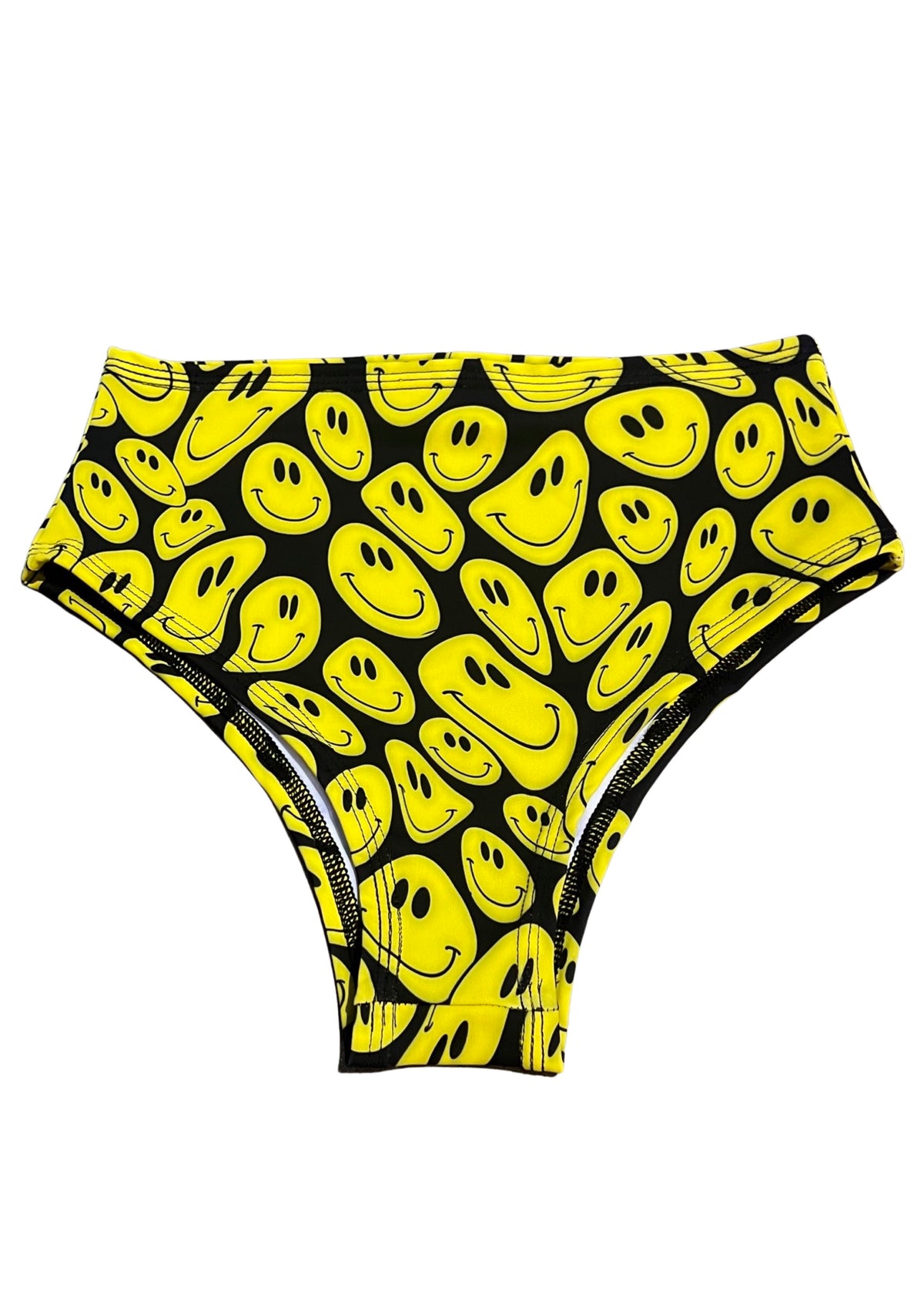 Yellow Smiley High Waisted Bottoms