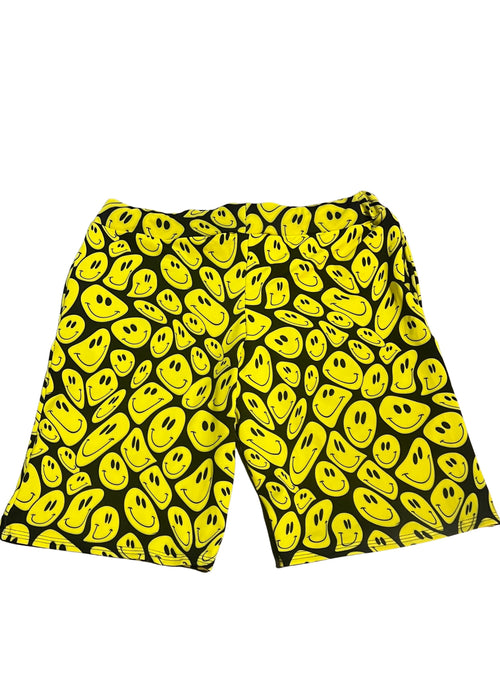 Yellow Smiley Shorts
