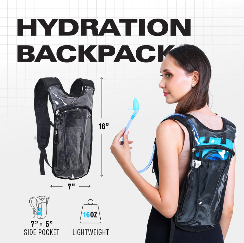 Clear Transparent Sojourner Hydration Pack