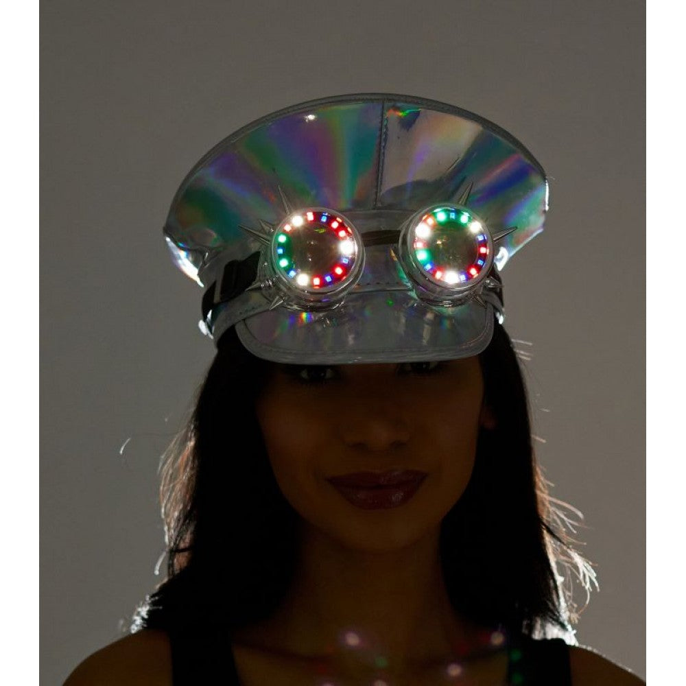 Led goggles Holographic Band hat