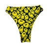 Yellow Smiley High Waisted High Cut Bottoms