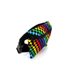 Fanny Pack |Ultra-Slim |INDY RAINBOW BLACK