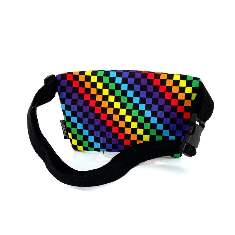 Fanny Pack |Ultra-Slim |INDY RAINBOW BLACK