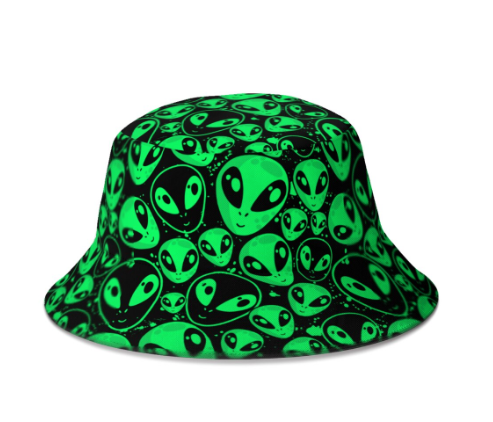 Alien Attack Bucket Hat