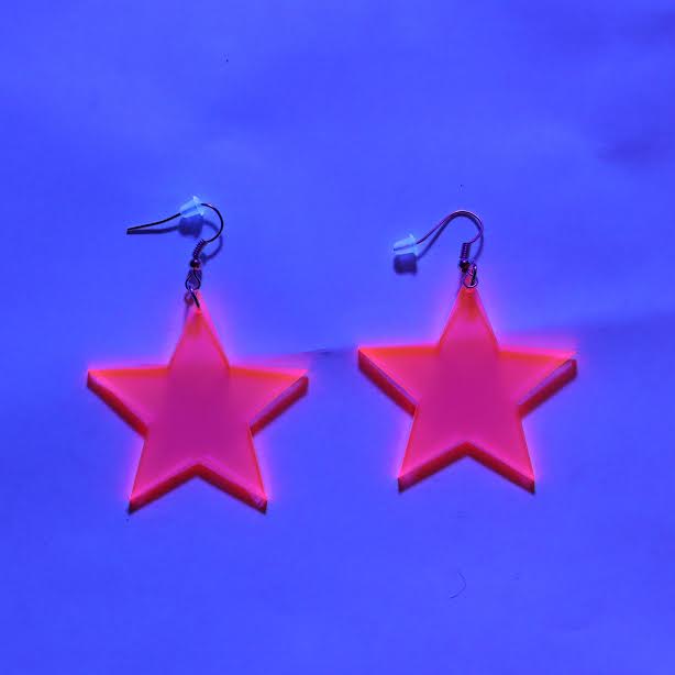 Pink Stars Earrings