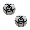 BIOHAZARD TOXIC Reflective Black Glitter Pasties