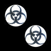 BIOHAZARD TOXIC Reflective Black Glitter Pasties