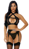 Golden Hour Lingerie Set Black