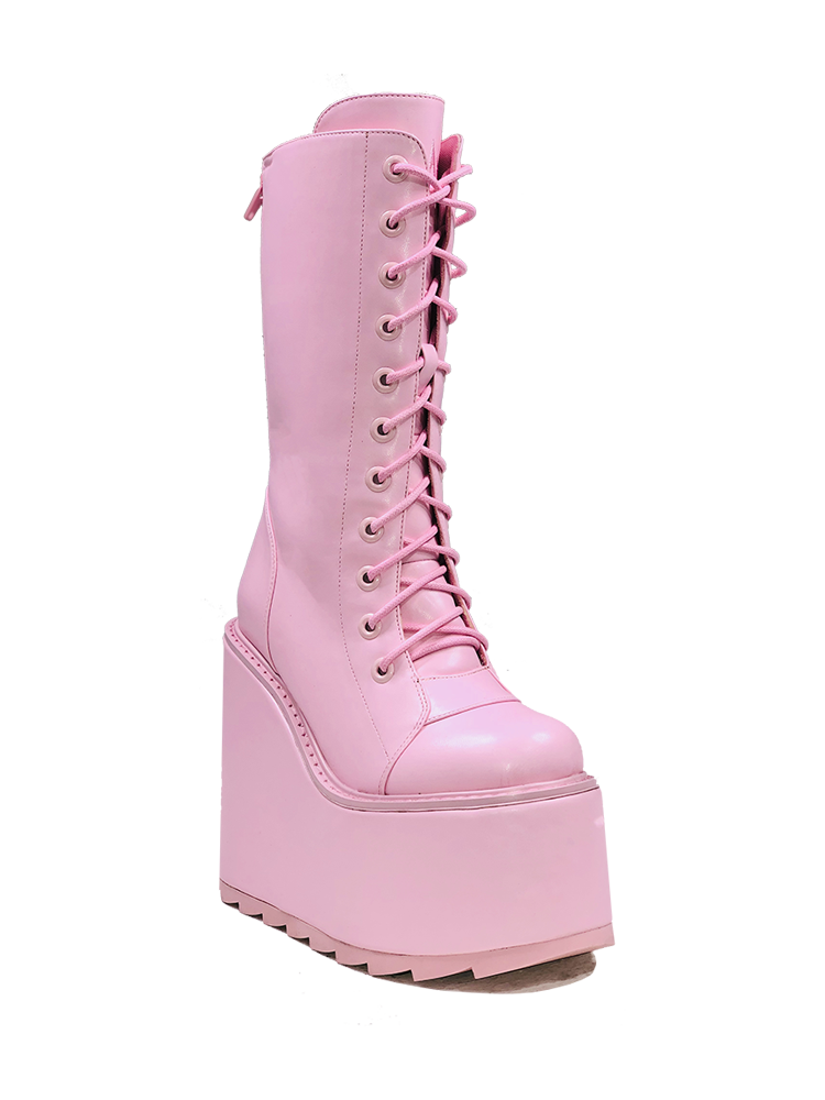 DUNE LACE UP - BABY PINK
