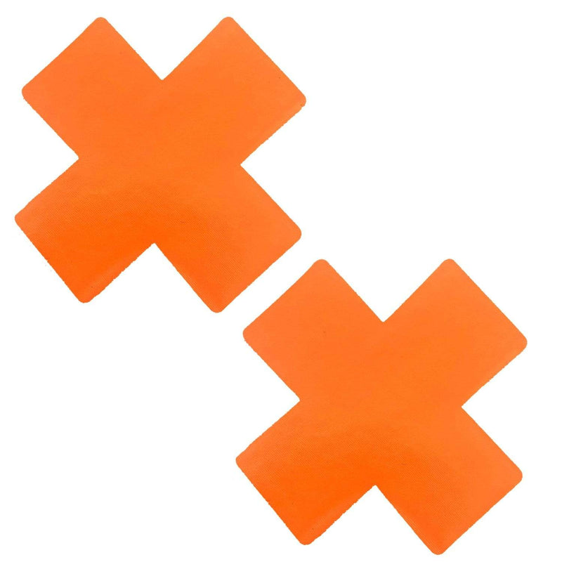 neon organe wet vinyl nipple pasties, Neva Nude