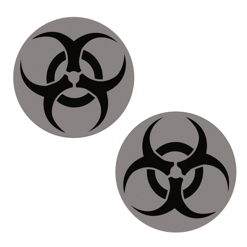 BIOHAZARD TOXIC Reflective Black Glitter Pasties