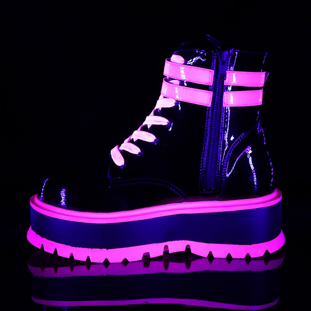 Pink neon outlet boots