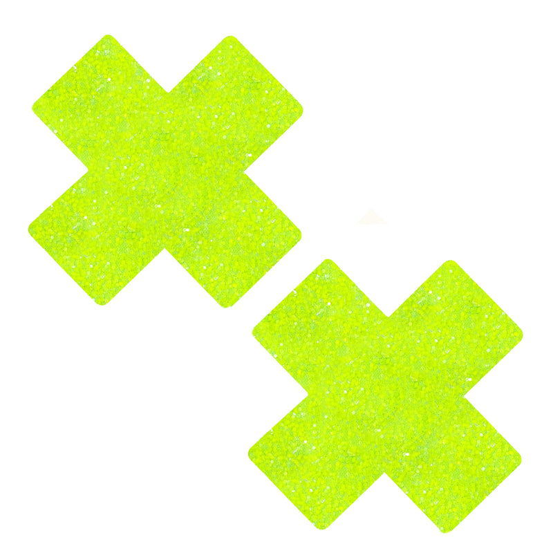 Super Sparkle Lemon Lime Blacklight Glitter X Pasties