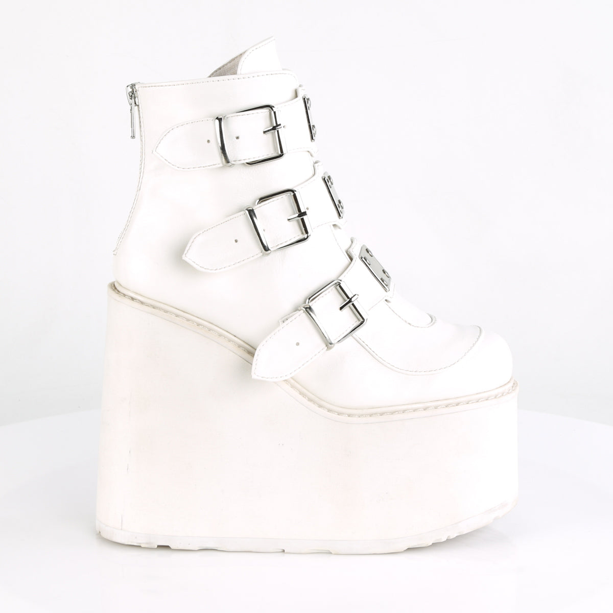 RAVE NATION/ WHITE  ANKLE BOOTS
