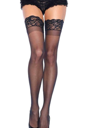 Nora Thigh High Lace Stockings, Stay Up