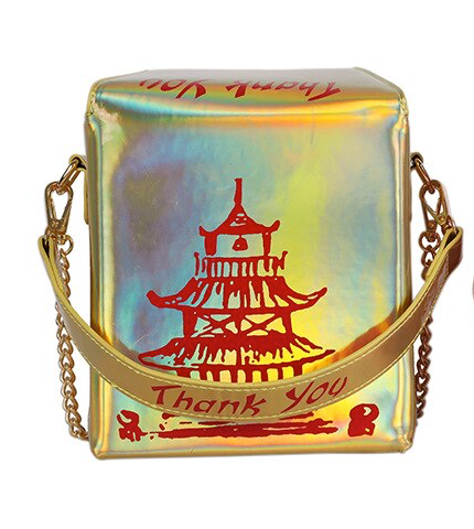 Only Take Out Purse Holographic Gold