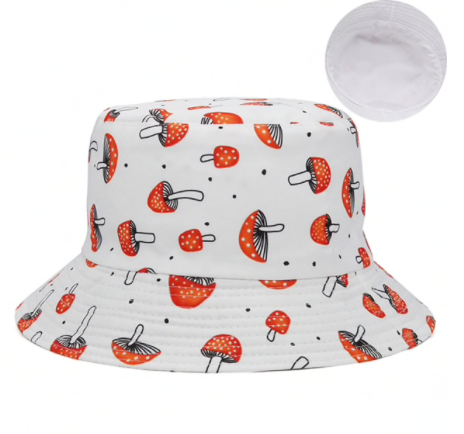 SHROOMZ BUCKET HAT WHITE