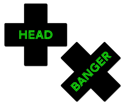 PLUS X: HEAD BANGER BLACK & YALLOW