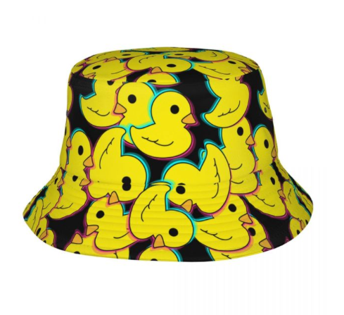 Rubber Ducky Black  Bucket Hat