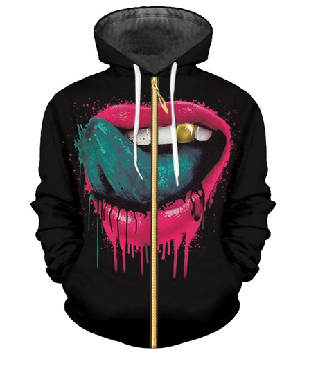 TASTE FAMOUS ZIPPER HOODIE