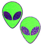 Alien: Neon/Glow in Dark Green & Purple Pasties