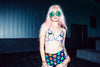 Glitter Silver Alien pasties