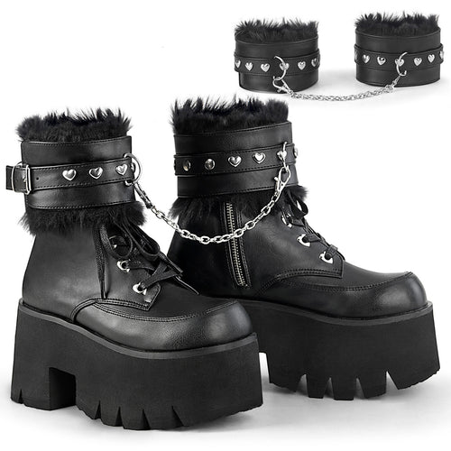 Ashes Cuffed Up Platform Boots
