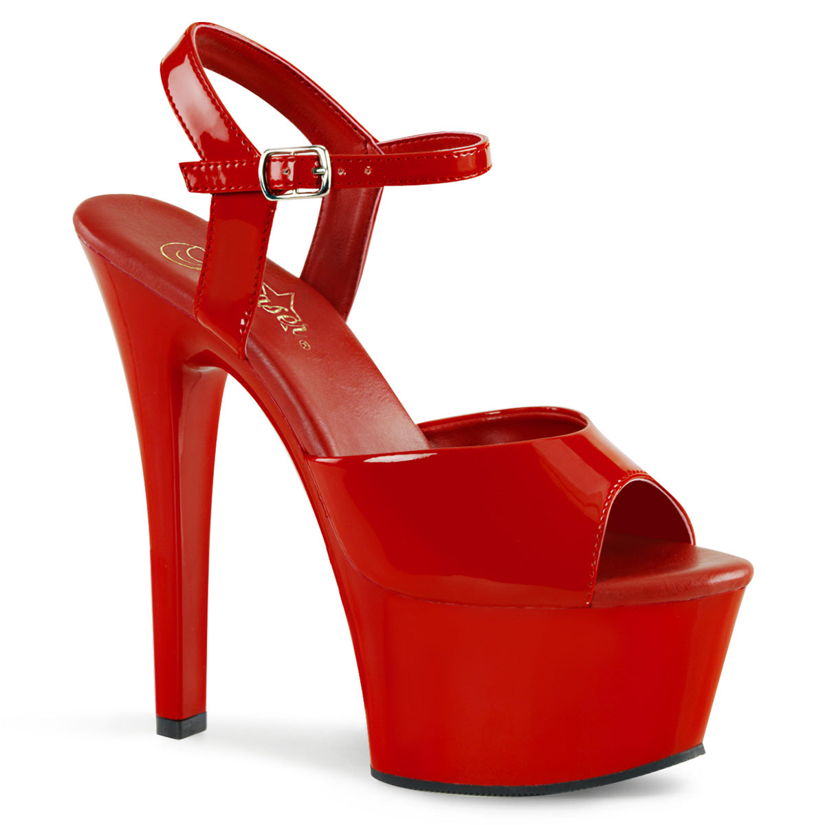 ASPIRED STRAPPED HEELS/ RED
