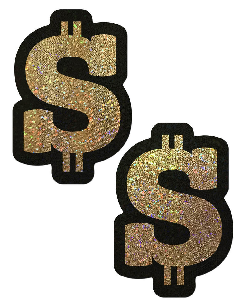Money: Gold Glitter Dollar Sign Nipple Pastie