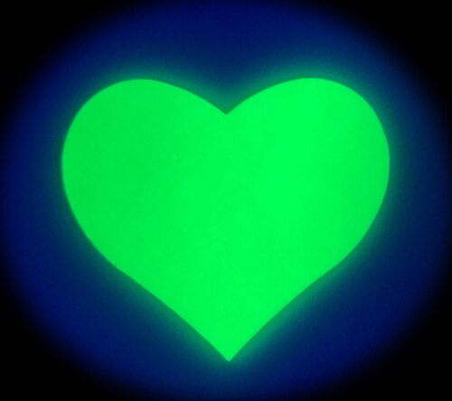 Love: Neon Green and Glow-in-the-Dark Hearts Nipple Pasties