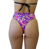 PURPLE LOST FREQUENCY BRAZILIAN HIGH WAISTED BOTTOMS