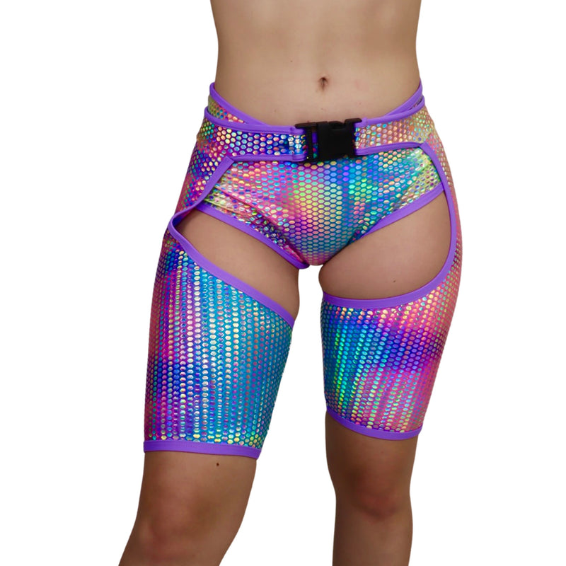 LIQUID MIRROR ASAP BUCKLED SHORT CHAP