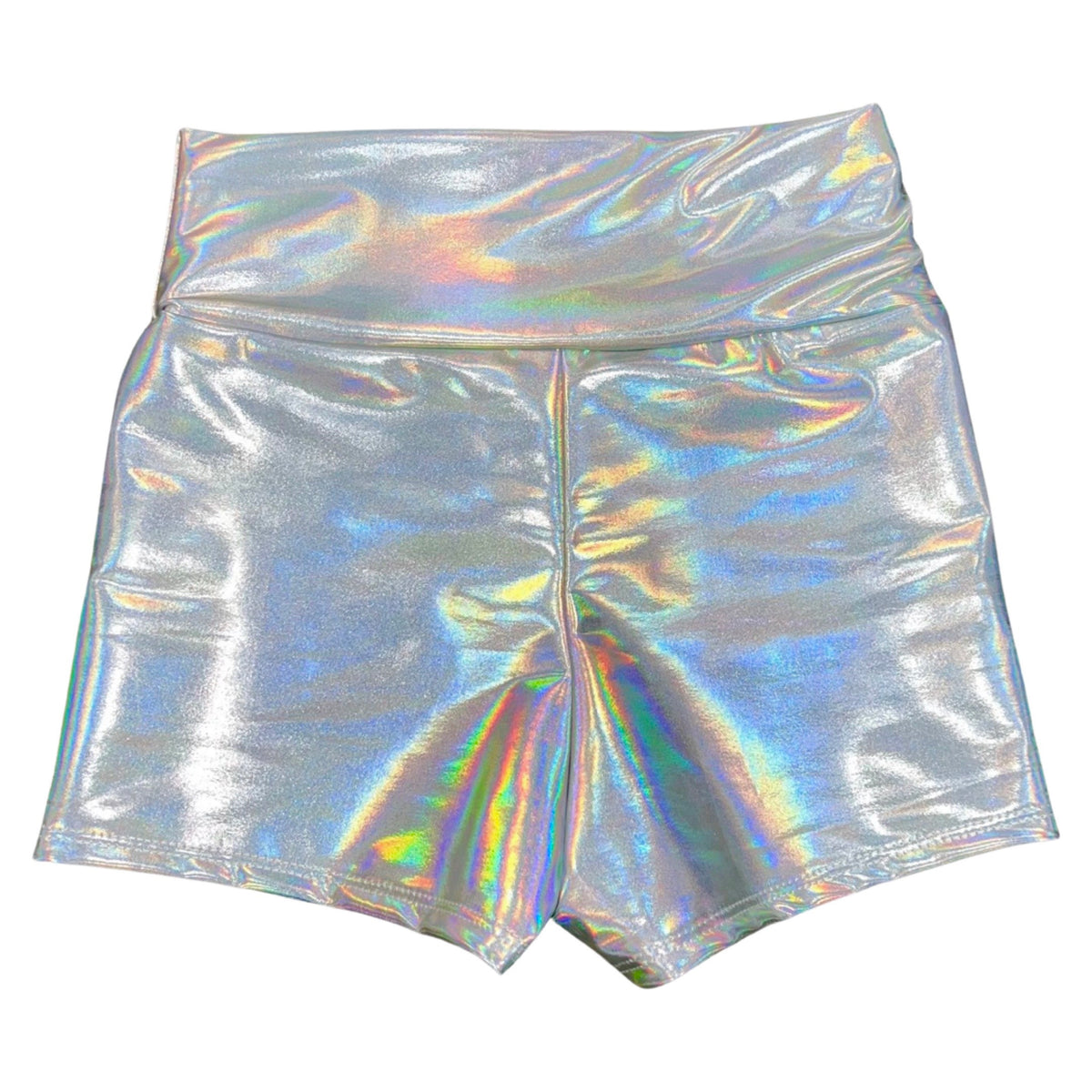 HOLOGRAPHIC SILVER  ZIP UP BOTTOMS