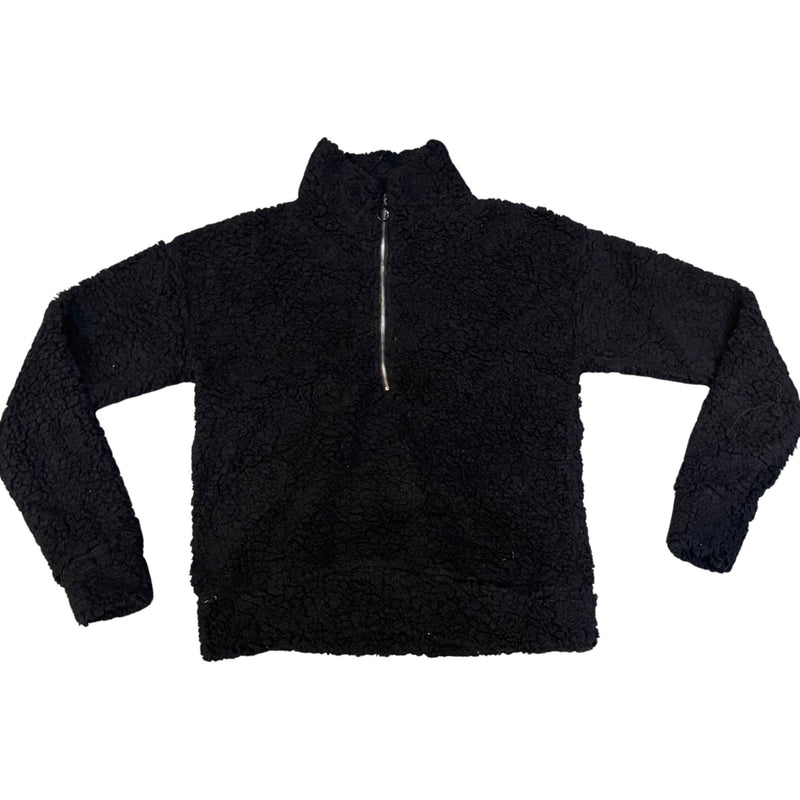 BLACK LONG SLEEVE SOFT SWEATER