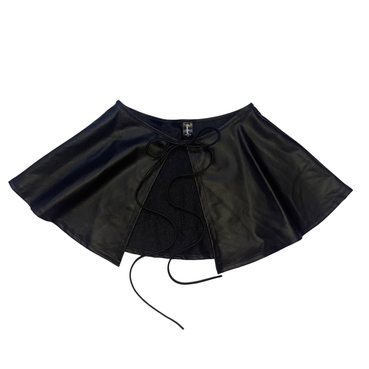 Lovely Latex Matte Black Skirt