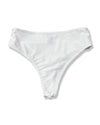Plain Spandex High-waisted Brazilian Bottoms