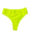 Plain Spandex High-waisted Brazilian Bottoms