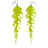 Flaming Drip Yellow Earrings