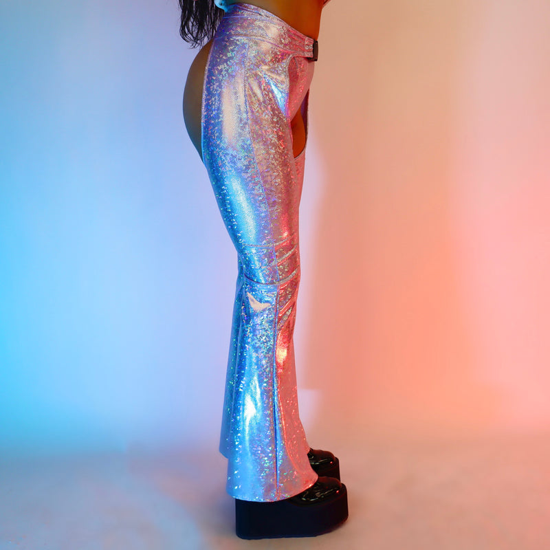 Retro Glitter Buckled Chaps