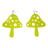 Yellow Magic Mushroom Earrings
