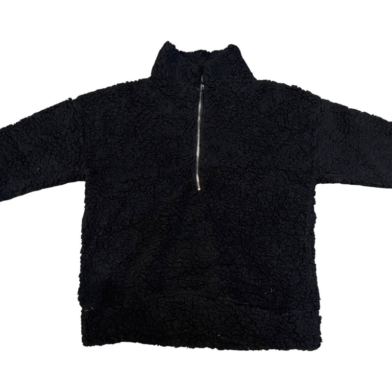 BLACK LONG SLEEVE SOFT SWEATER