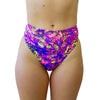 PURPLE LOST FREQUENCY BRAZILIAN HIGH WAISTED BOTTOMS