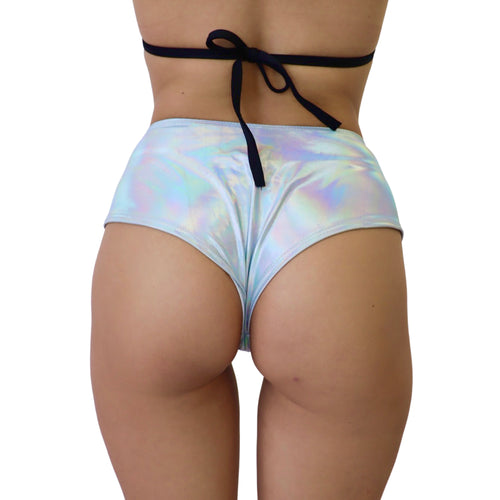 Holographic Silver Cheeky Bottoms