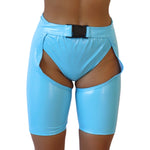 LOVELY LATEX ASAP BUCKLED SHORT CHAPS