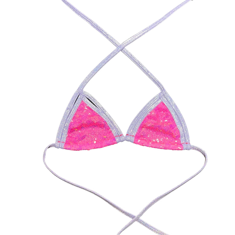 Twinkle Sequin Cage Top