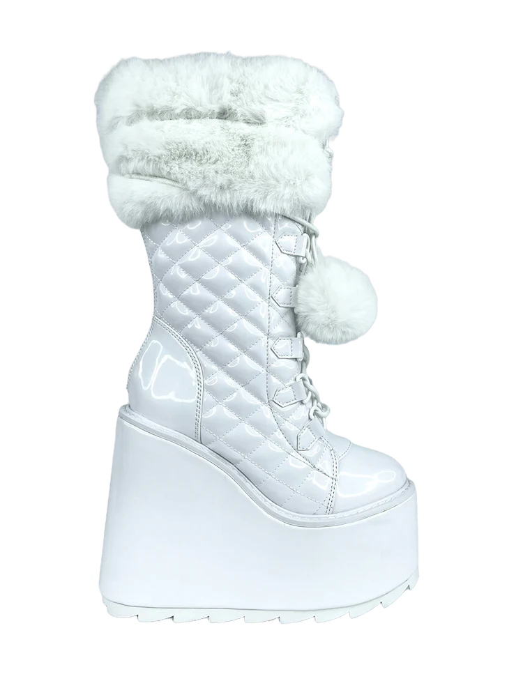 Dune sales white boots