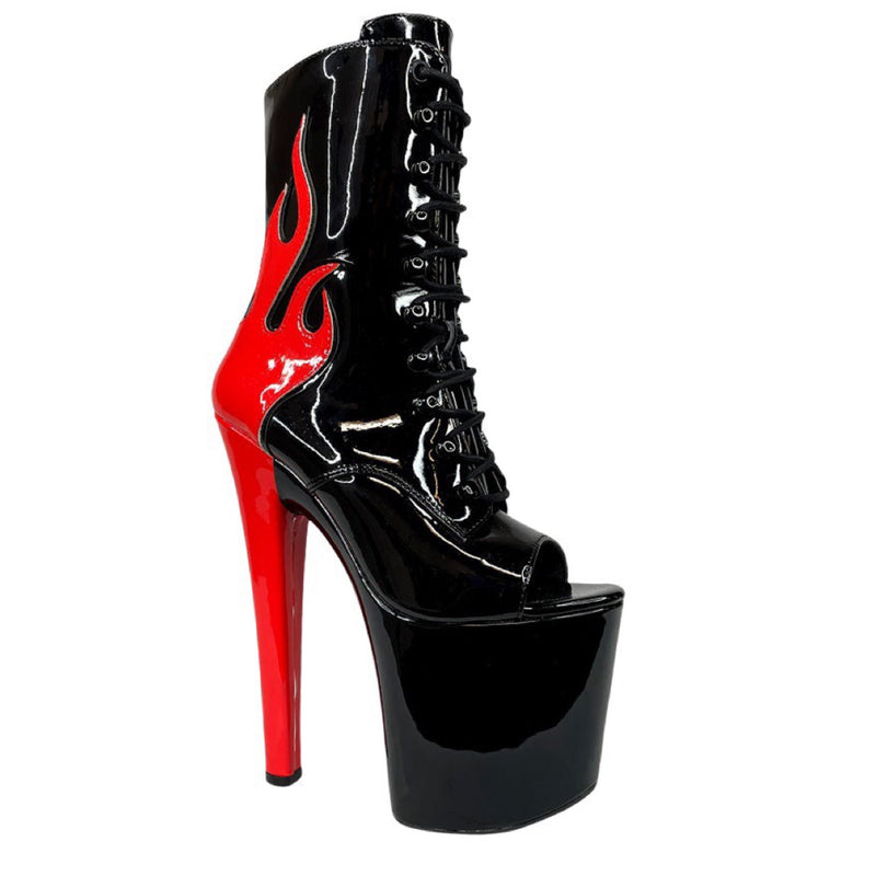 RUBY FLAME - BLACK/RED